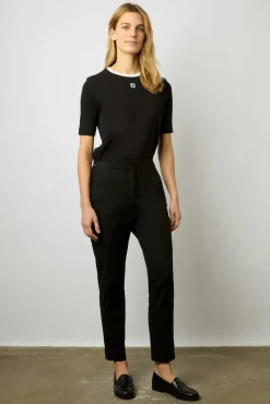 Pantalon Droit 7/8 Uni Noir - Causette<Gerard Darel Best