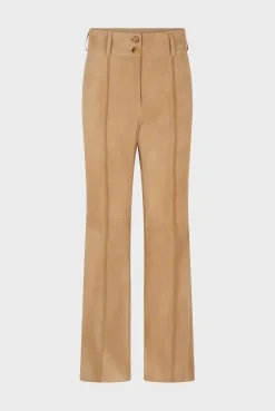 Pantalon En Chevre Velours Sable - Josepha<Gerard Darel Clearance
