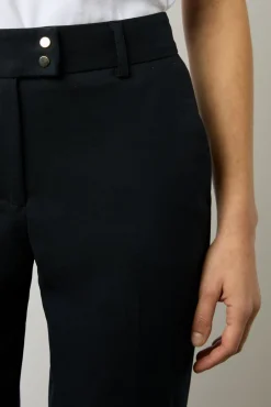 Pantalon 7/8 En Coton Uni Marine - Cora<Gerard Darel Clearance