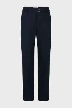 Pantalon 7/8 En Coton Uni Marine - Cora<Gerard Darel Clearance