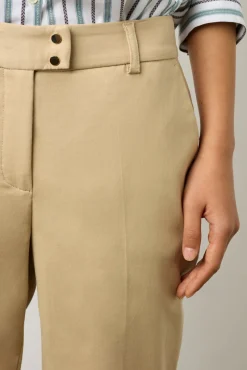 Pantalon 7/8 En Coton Uni Sable - Cora<Gerard Darel Discount