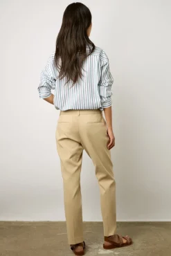 Pantalon 7/8 En Coton Uni Sable - Cora<Gerard Darel Discount