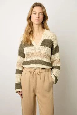 Pantalon En Lin Melange Sable - Colombe<Gerard Darel Outlet