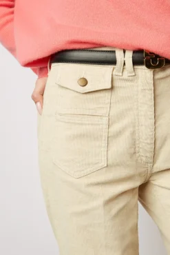 Pantalon Flare Naturel En Velours - Anna<Gerard Darel Online