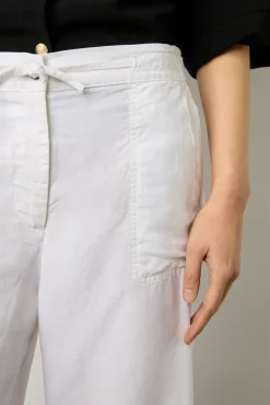 Pantalon Large En Lin Blanc - Capucine<Gerard Darel Clearance