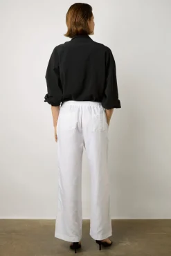 Pantalon Large En Lin Blanc - Capucine<Gerard Darel Clearance