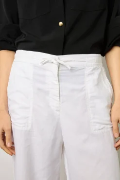 Pantalon Large En Lin Blanc - Capucine<Gerard Darel Clearance