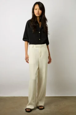 Pantalon Large En Lin Ecru - Cyndelle<Gerard Darel Fashion