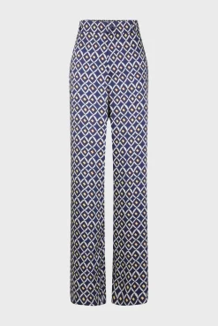 Pantalon Satine Imprime Encre - Cinzia<Gerard Darel New