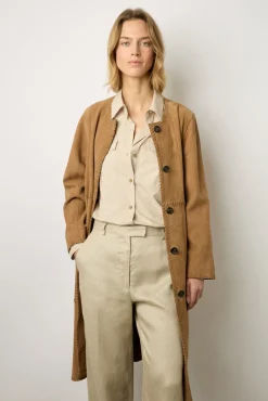 Pantalon Tailleur En Lin Sable - Carmen<Gerard Darel Outlet