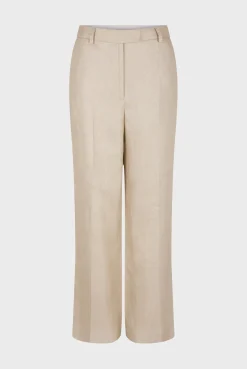 Pantalon Tailleur En Lin Sable - Carmen<Gerard Darel Outlet