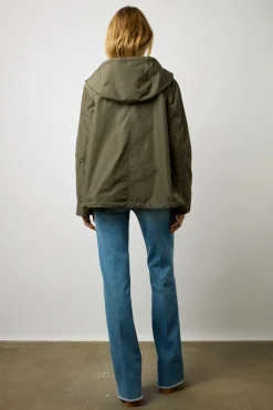 Parka Courte Et Reversible Kaki - Sarra<Gerard Darel New