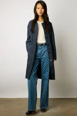 Parka Longue Marine - Sylvie<Gerard Darel Clearance