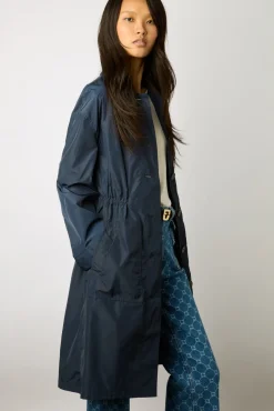 Parka Longue Marine - Sylvie<Gerard Darel Clearance