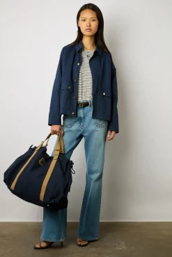 Parka Militaire En Coton Marine - Sandra<Gerard Darel Discount