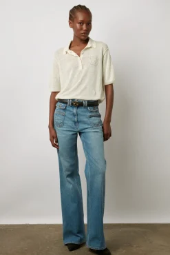 Polo En Lin Melange Ecru - Lana<Gerard Darel Discount