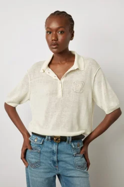 Polo En Lin Melange Ecru - Lana<Gerard Darel Discount