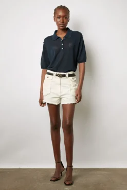 Polo En Lin Melange Marine - Lana<Gerard Darel Best
