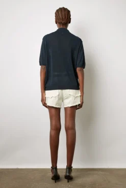 Polo En Lin Melange Marine - Lana<Gerard Darel Best