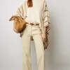 Poncho Cachemire Raye Sable - Lucinde<Gerard Darel Online