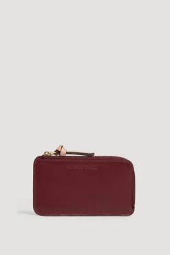 Porte Carte Cuir Lisse Bordeaux - Cardholder<Gerard Darel Hot