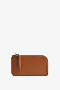 Porte Carte En Cuir Lisse Camel - Cardholder<Gerard Darel Discount