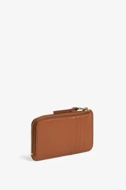 Porte Carte En Cuir Lisse Camel - Cardholder<Gerard Darel Discount