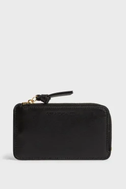 Porte Carte En Cuir Lisse Noir - Cardholder<Gerard Darel Online