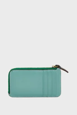 Porte Carte En Cuir Vert - Cardholder<Gerard Darel Outlet