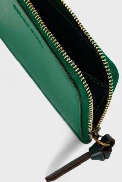 Porte Carte En Cuir Vert - Cardholder<Gerard Darel Outlet