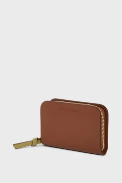 Portefeuille En Cuir Beige - Miniwallet<Gerard Darel New