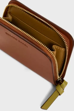 Portefeuille En Cuir Beige - Miniwallet<Gerard Darel New