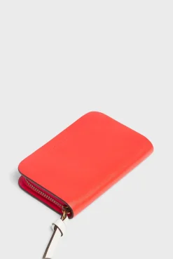 Portefeuille En Cuir Femme Rouge Mini Wallet<Gerard Darel Fashion