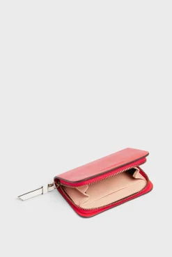 Portefeuille En Cuir Femme Rouge Mini Wallet<Gerard Darel Fashion
