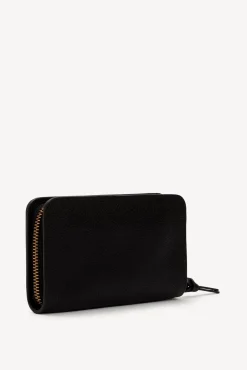 Portefeuille En Cuir Graine Noir - Wallet<Gerard Darel New