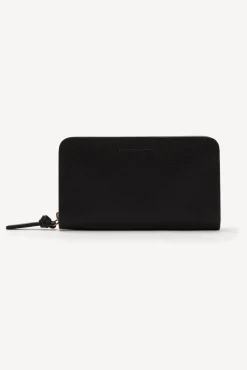 Portefeuille En Cuir Graine Noir - Wallet<Gerard Darel New