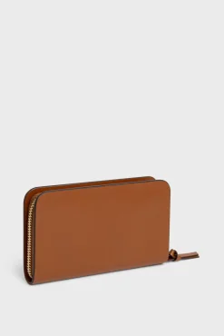 Portefeuille En Cuir Lisse Cognac - Wallet<Gerard Darel Sale