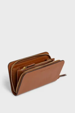 Portefeuille En Cuir Lisse Cognac - Wallet<Gerard Darel Sale