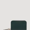Portefeuille En Cuir Lisse Vert - Mini Wallet<Gerard Darel Sale