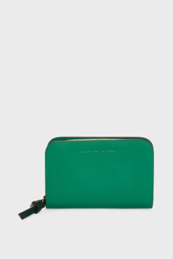 Portefeuille En Cuir Vert - Miniwallet<Gerard Darel Outlet