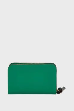 Portefeuille En Cuir Vert - Miniwallet<Gerard Darel Outlet