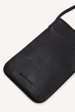 Porte Telephone Cuir Graine Noir - Ladyphone<Gerard Darel Fashion