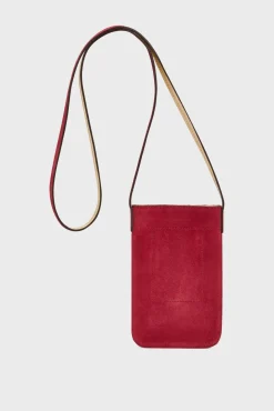 Porte Telephone Cuir Velours Rose - Ladyphone<Gerard Darel Online
