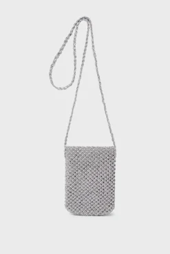 Porte Telephone En Crochet Argent - Rosie<Gerard Darel Sale