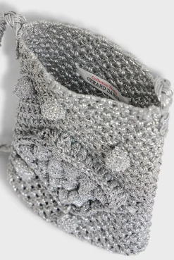 Porte Telephone En Crochet Argent - Rosie<Gerard Darel Sale