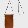 Porte Telephone En Cuir Cognac - Ladyphone<Gerard Darel Outlet