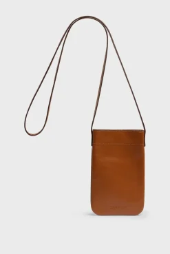 Porte Telephone En Cuir Cognac - Ladyphone<Gerard Darel Outlet