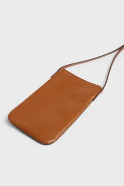 Porte Telephone En Cuir Cognac - Ladyphone<Gerard Darel Outlet