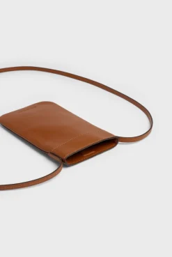 Porte Telephone En Cuir Cognac - Ladyphone<Gerard Darel Outlet