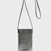 Porte Telephone En Cuir Lamine Effet Glitter - Ladyphone<Gerard Darel Outlet